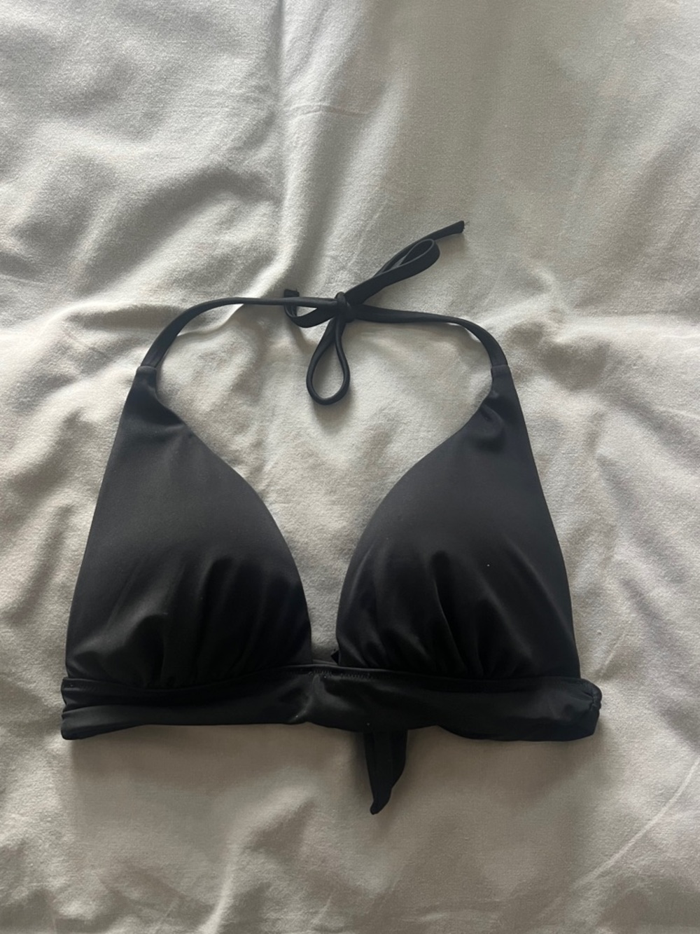 Victoria’s Secret Black Push Up Halter Bikini Top